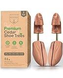 HOUNDSBAY Cedar Shoe Tree - Shoe Trees for Men & Women, Sneakers, Widener & Shaper