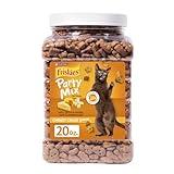 Purina Friskies Cat Treats, Party Mix Cheezy Craze Crunch - 20 oz. Canister