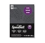 Speedball Printmaster Paper, 9"x12", 50-Sheets, 70lb, 104gsm for Block and Relief Printmaking, Ideal for Students and Everyday Use