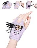 Silicone Makeup Mixing Palette – Multifunctional Tool for Foundation, Eyeshadow, Eyelash & Nail Art, Reusable Brush Cleaner (Purple)