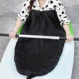 Estink Kayak Spray Skirt, Universal Adjustable Nylon Kayak Spray Skirt Cover Water Sports Accessory(Black)