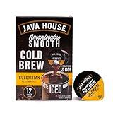 Java House Single-Serve Cold Brew Coffee Pods – Premium 100% Arabica Liquid Concentrate – Smooth & Bold Colombian Roast – 6 Pods – Ready Hot or Iced, Travel-Friendly, TSA Approved
