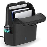 Backpack for PS5/ Slim/ Pro Console, Full Protection PS5 Carrying Case Travel Bag, Large Capacity PS5 Storage Bag for Dual Controllers, PS Portal, Laptop, Game Cards, Backpack with 3 Cable Pouch,Black