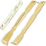Pheuphry 2 Pack Bamboo Back Scratcher Engraved with I Always Got Your Back, 16.5 Inch Long Handle Wooden Back Scratcher for Men and Women, Ideal Gifts for Family and Friends, with a Pretty Box