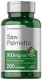 Horbaach Saw Palmetto Extract | 900mg | 200 Capsules | Non-GMO and Gluten Free Formula | Traditional Herb Supplement | from Saw Palmetto Berries