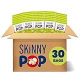SkinnyPop Original Popcorn, Individual Snack Size Bags, Skinny Pop, Healthy Popcorn Snacks, Gluten Free, 0.65 Ounce (Pack of 30)