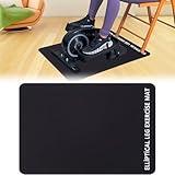 TOBWOLF Non-Slip Workout Mat for Under Desk Ellipticals, Exercise Mat for Ellipse Leg Exerciser Machine, Apply to Foot & Leg Pedal Exerciser for Seniors Fitness, Enhanced Stability & Floor Protection