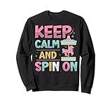 Keep calm and spin on Design for a Carousel Horse Toddler Sweatshirt