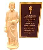 Westmon Works St Joseph House Selling Statue and Double Sided Prayer Card Faith-Based Figurine with Prayer for Selling Homes, Made in The USA