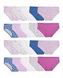 Fruit of the Loom Girls' Cotton Hipster Underwear, 20 Pack-Fashion Assorted