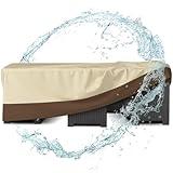 Patio Furniture Covers Waterproof for Table and Chairs, Rectangular Outdoor Furniture Set Cover, Anti-Fade, Tear/Water Resistant Patio Furniture Set Covers, 110"L x 84"W x 28"H