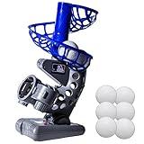 Franklin Sports MLB Electronic Baseball Pitching Machine - Automatic Youth Pitching Machine with (6) Plastic Baseballs Included