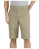 Dickies Men's 11 Inch Regular Fit Stretch Twill Work Short - Durable Cargo Style Shorts for Construction, Outdoor, Daily Wear, Desert Sand, 34