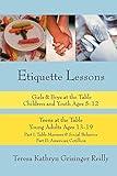 Etiquette Lessons: Girls & Boys at the Table Children and Youth Ages 5-12 Teens at the Table Young Adults Ages 13-19