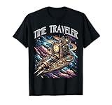 Time Travel Ship Funny Time Traveler Future Space Travel T-Shirt