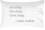 Oh, Susannah Counting Sheep Toddler Size Pillowcase (1 Pillow Cover 14 x 20.5 Inches) Kids Room Decor