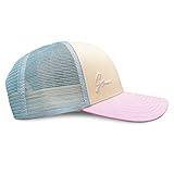 Grace Folly Beach Trucker Hats for Women- Snapback Baseball Cap for Summer (Classic Blue & Lavender)