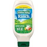 Hidden Valley Original Ranch Condiment and Dressing, Easy Squeeze Bottle, 24 Fl Oz (Package May Vary)