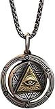 New For Arrival Stainless Steel Eye Of Horus Necklace Ancient Egyptian Pharaoh Patron Saint Amulet Pendant For Women's Fashion With For You Accessories Creative Gift