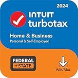 TurboTax Home & Business 2024 Tax Software, Federal & State Tax Return [PC/MAC (MacOS Ventura 13 or Sonoma 14 is required for TurboTax Desktop 2024) Download