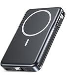 Magnetic Portable Charger, 10000mAh Power Bank, 5 in 1 Portable Charger with Built in Cable, 20W Fast Charging for Magsafe Battery Pack Compatible with iPhone 16/15/14/13 Pro/Pro Max, Samsung Series