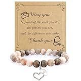 nuozodki Nurse Gifts for Women Female,Cool School Nurse Week Appreciation Graduation Practitioner Retirement Thank You Thanksgiving Essentials Accessories for Work Christmas Valentines Gifts Bracelet