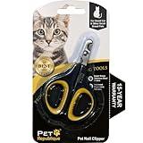 Cat Nail Clippers by Pet Republique – Professional Stainless-Steel Nail Clipper for Cats, Kittens, Hamster, Rabbits, Birds, & Small Breed Animals Claw Trimmer