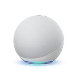 Like-New Amazon Echo (newest model), Alexa speaker with premium sound, Ideal for large bedrooms, living rooms and kitchens, Glacier White