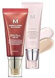 MISSHA BB ESSENTIALS KIT M PERFECT COVER BB CREAM No.23 Natural Beige/SPF 42 PA+++ 1.69 oz & M BB Boomer 1.35 oz -Lightweight, Multi-Function, High Coverage