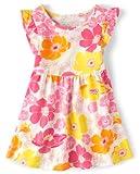The Children's Place Girls and Toddler Short Sleeve Fashion Playwear Dress, Aspen Gold, 3T US