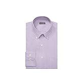 Van Heusen mens Regular Fit Pinpoint Stripe Dress Shirt, Wild Orchid, 17.5 Neck 34 -35 Sleeve US