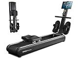 YPOO Rowing Machines for Home, Magnetic Row Machine Foldable, 16 Levels Quiet Resistance Rowing Machine with Dual Slide Rail, Folding Indoor Rowers Compact with Max 350lb Weight Capacity