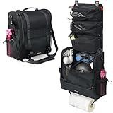 TOPJUM Camp Kitchen Organizer, Utensil Storage Caddy Bag, Multi-Pockets, Paper Towel Holder, Portable Hanging Kitchen Cookware Holder for Camping Utensils, Tableware & BBQ Essentials, Bag Only