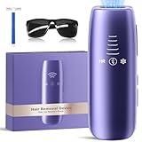 Laser Hair Removal with 5℃ Ice Cooling, Painless IPL Laser Hair Removal Device for Women & Men, 999,999 Flashes, 5 Levels, 2 Modes, Permanent At-Home Hair Removal for Face & Body, with 3 in 1 Set