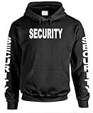 SECURITY - party event staff police duty - Mens Pullover Hoodie, XL, Black
