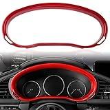 ANFOKAS Compatible with Mazda 3 Accessories Compatible with Mazda CX30 Accessories 2025 2024 2023 2022 2021 2020 Sporty Car Dashboard Cover Trim Screen Display Frame -Red