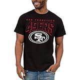 Junk Food Clothing x NFL - San Francisco 49ers - Bold Logo - Unisex Adult Short Sleeve Fan T-Shirt for Men and Women - Size XX-Large