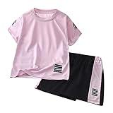 Qfajcp Toddler Boys Summer 2 Piece Outfit Athletic Sport Basketball Jerseys Quick Dry Unisex Active (Purple, 8-9 Years)