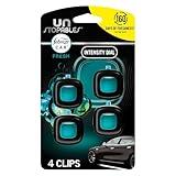 Febreze Unstopables Car Odor-Fighting Car Freshener Vent Clip Fresh Scent, .07 oz. Car Vent Clip, Pack of 4 (Packaging may vary)