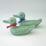 Celadon Glaze Wedding Cake Topper Mandarin Duck Figurine Design Green Korean Porcelain Ceramic Art Pottery Animal Kitchen Home Decor Decorative Set