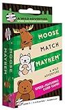 Moose Match Mayhem - by Taco Cat Goat Cheese Pizza – A Wild Adventure, Speed-Matching Card Game! Easy, Fast and Fun for Family Game Night for Kids Ages 7+, Teens, Adults
