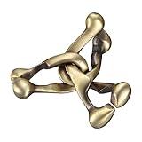 BePuzzled | Trinity Hanayama Metal Brainteaser Puzzle Mensa Rated Level 6, for Ages 12 and Up