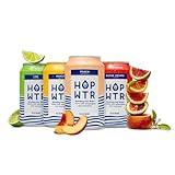 HOP WTR Sparkling Hop Water, Variety Pack 12 Pack, Sugar Free, Low Carb Non Alcoholic Drinks, NA Beer, Adaptogen Drink, No Calories, Adaptogens & Nootropics for Added Benefits, 12 oz Cans