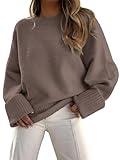 LILLUSORY Oversized Sweater Womens 2025 Fall Fashion Outfits Pullover Long Tunic Old Money Winter Clothes Cute Crewneck Trendy Knit Chunky Warm Knitted Top