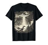 Fantasy Dragon Retro Art Sci-Fi Alien Ufo T-Shirt