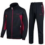 PUMPITU Men's Casual Athletic Tracksuit Long Sleeve Sweatsuit Set Full Zip Running Sports Jacket and Pants 2 Piece Outfits
