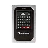 DataLocker DL4 FE 1 TB Password Protected Hardware Encrypted HDD, Easy Screen Guided Use, AES 256, IP64 Dust, TAA Compliant Trusted Supply Chain, OS Independent, USB-C/USB-A