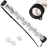 Retrora Baseball Pickup Tube Holds 14 Balls, Baseball Picker Upper Ball Holder with Shoulder Strap - Durable All-Terrain Design for Coaches, Parents and Teams