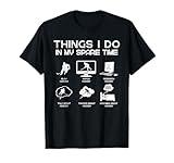 Things I Do In My Spare Time Funny Hockey Lover T-Shirt