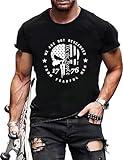 Mens Shirts Casual Short Sleeve Flag T Shirts Fashion Graphic Tee Top（P4,XL